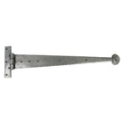 Pewter 22" Penny End T Hinge (pair) | From The Anvil - T Hinges - From The Anvil - Yester Home