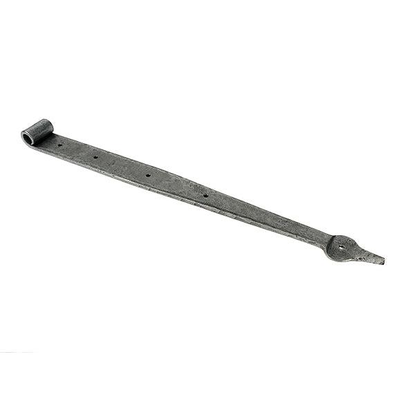 Pewter 24" Band & Spike Hinge (Pair) | From The Anvil-Hook & Band Hinges-Yester Home