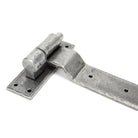 Pewter 24" Hook & Band Hinge - Cranked (pair) | From The Anvil - Hook & Band Hinges - From The Anvil - Yester Home