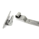 Pewter 24" Hook & Band Hinge - Cranked (pair) | From The Anvil-Hook & Band Hinges-Yester Home