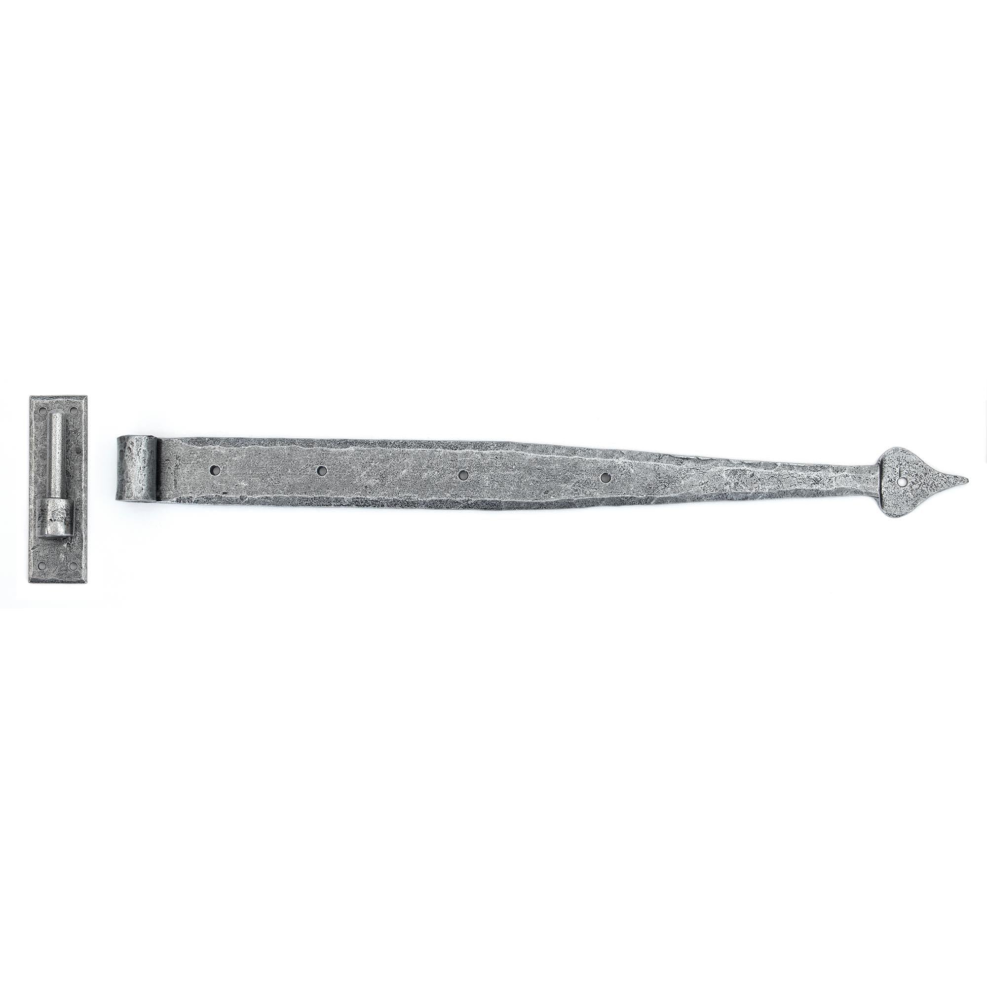 Pewter 24" Hook & Band Hinge (pair) | From The Anvil - Hook & Band Hinges - From The Anvil - Yester Home