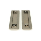 Pewter 250mm Art Deco Rectangular Pull - Privacy Set | From The Anvil-Cabinet Pulls-Yester Home