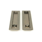 Pewter 250mm Art Deco Rectangular Pull - Privacy Set | From The Anvil - Cabinet Pulls - From The Anvil - Yester Home