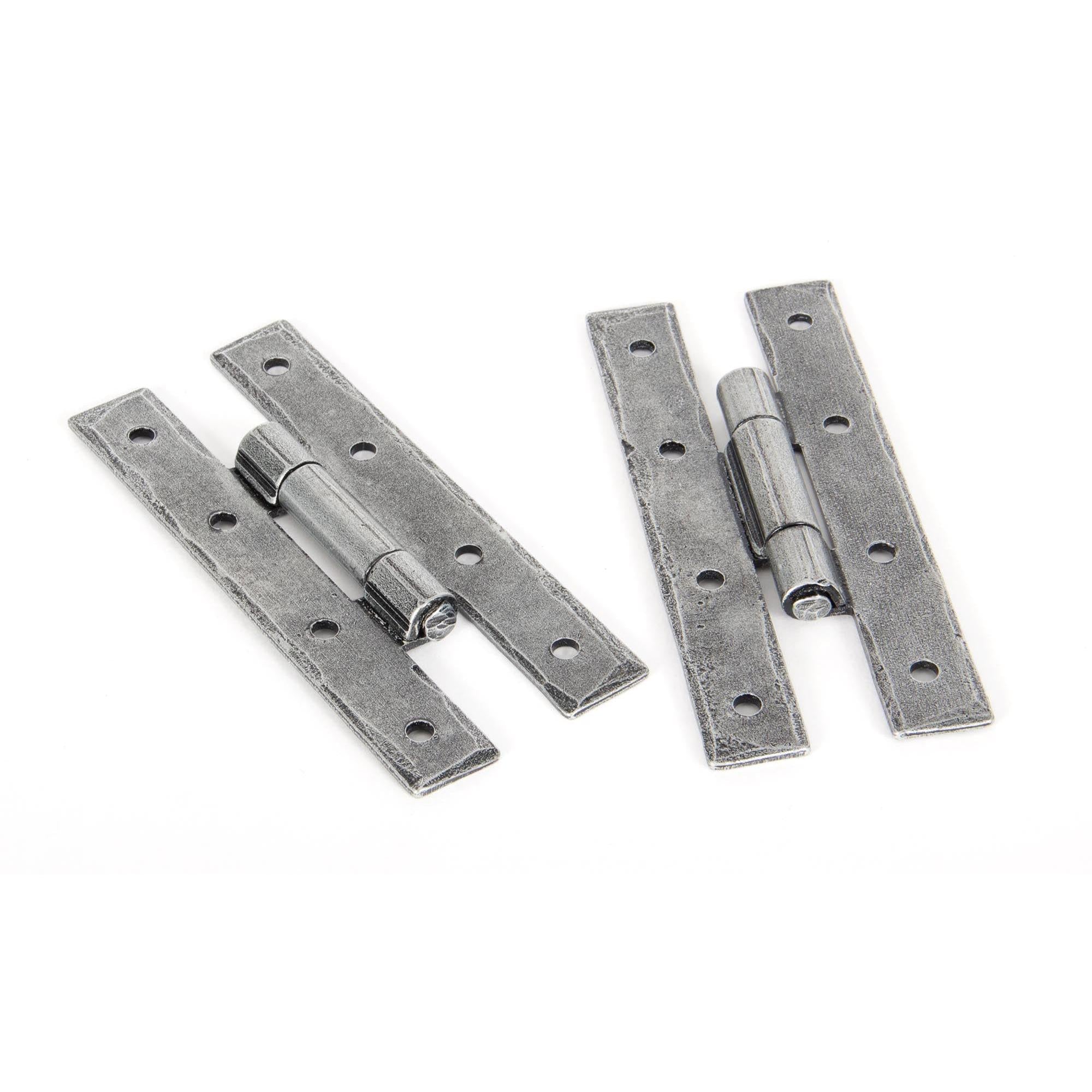 Pewter 3¼" H Hinge (pair) | From The Anvil - H & HL Hinges - From The Anvil - Yester Home