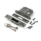 Pewter 3" 5 Lever BS Dead Lock - Deadlocks & Deadbolts - From The Anvil - Yester Home