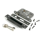 Pewter 3" 5 Lever BS Sash Lock KA - Sash Locks - From The Anvil - Yester Home