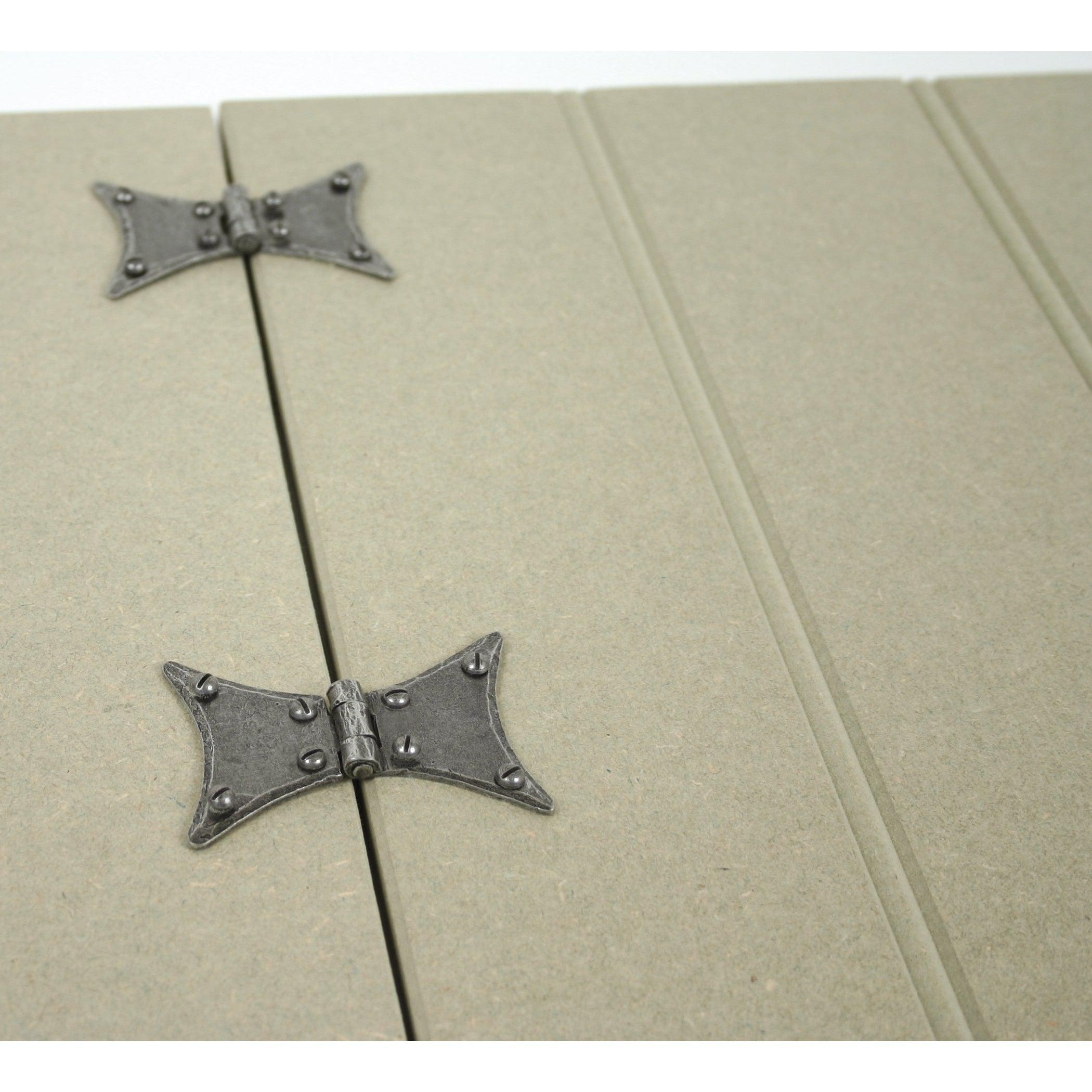 Pewter 3" Butterfly Hinge (pair) | From The Anvil-Butterfly Hinges-Yester Home