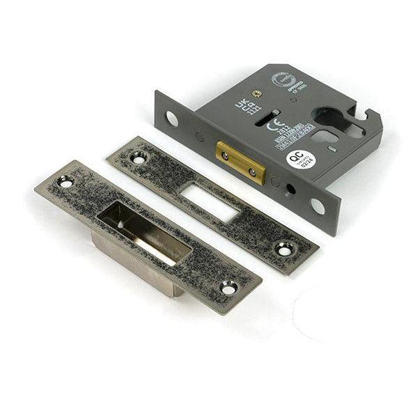 Pewter 3" Euro Profile Dead Lock - Deadlocks & Deadbolts - From The Anvil - Yester Home