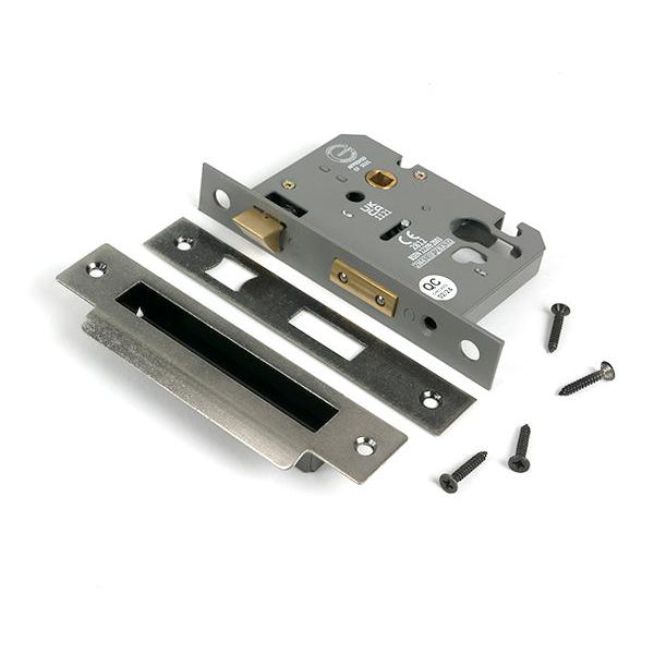 Pewter 3" Euro Profile Sash Lock - Euro Locks - From The Anvil - Yester Home