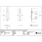 Pewter 3" Euro Profile Sash Lock - Euro Locks - From The Anvil - Yester Home