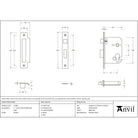Pewter 3" Euro Profile Sash Lock - Euro Locks - From The Anvil - Yester Home