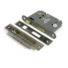 Pewter 3" Heavy Duty Bathroom Mortice Lock - Bathroom Locks - From The Anvil - Yester Home