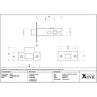 Pewter 3" Heavy Duty Latch - Latches - From The Anvil - Yester Home