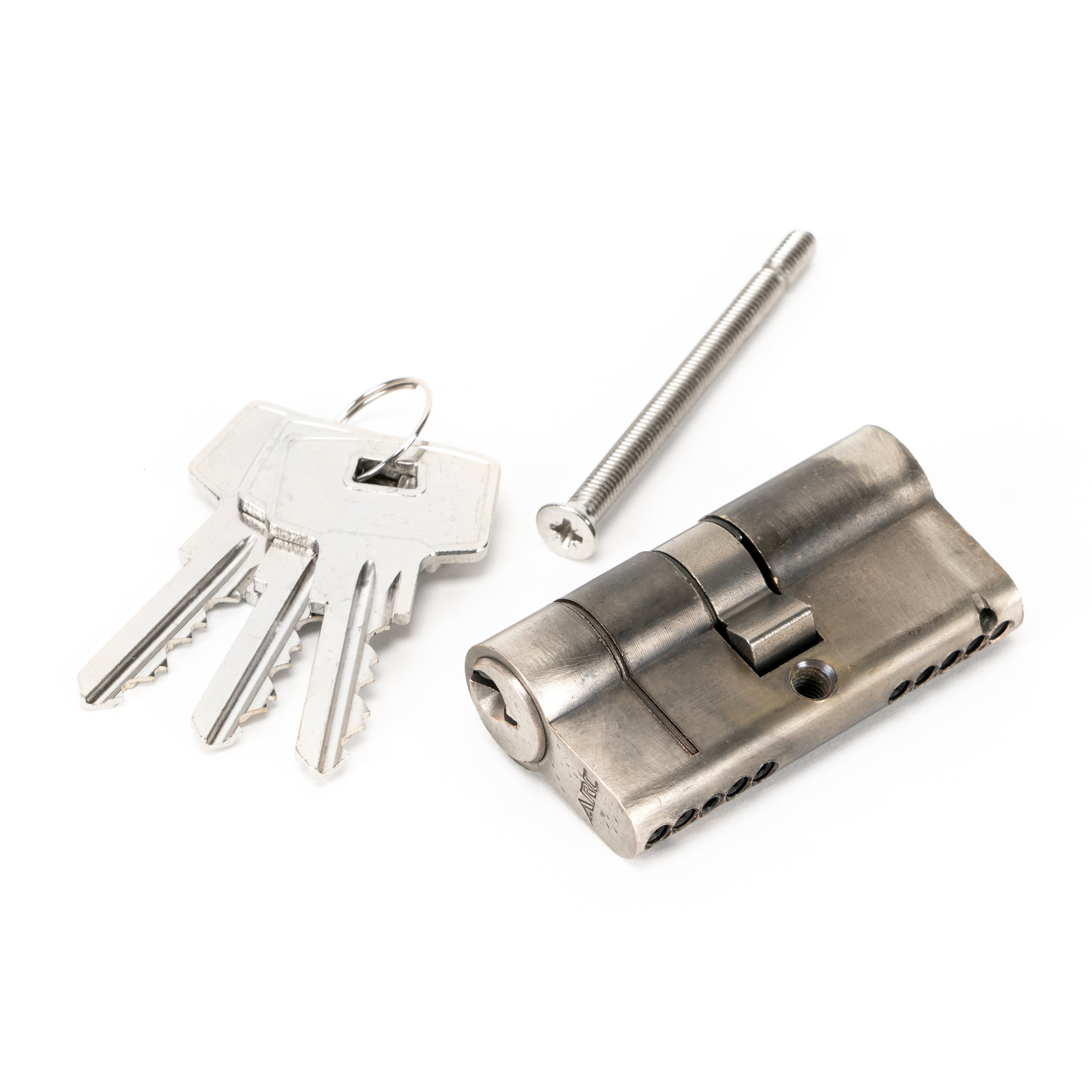 Pewter 30/30 5pin Euro Cylinder | From The Anvil-Euro Cylinders-Yester Home