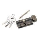 Pewter 30/30 5pin Euro Cylinder/Thumbturn KA | From The Anvil-Euro Cylinders-Yester Home