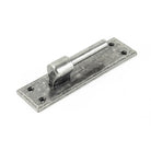 Pewter 35" Hook & Band Hinge - Cranked (pair) | From The Anvil - Hook & Band Hinges - From The Anvil - Yester Home