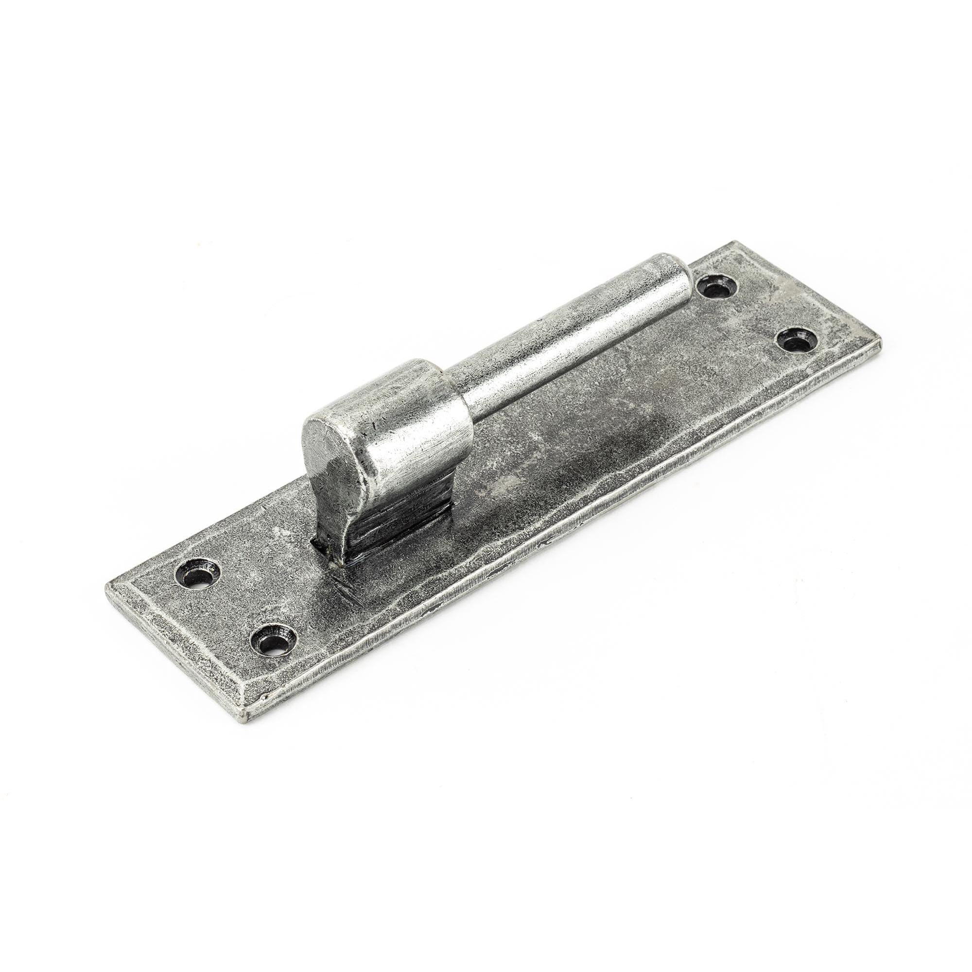 Pewter 35" Hook & Band Hinge - Cranked (pair) | From The Anvil - Hook & Band Hinges - From The Anvil - Yester Home