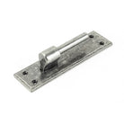 Pewter 35" Hook & Band Hinge - Cranked (pair) | From The Anvil-Hook & Band Hinges-Yester Home