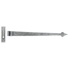 Pewter 35" Hook & Band Hinge - Cranked (pair) | From The Anvil - Hook & Band Hinges - From The Anvil - Yester Home