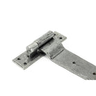 Pewter 35" Hook & Band Hinge - Cranked (pair) | From The Anvil - Hook & Band Hinges - From The Anvil - Yester Home