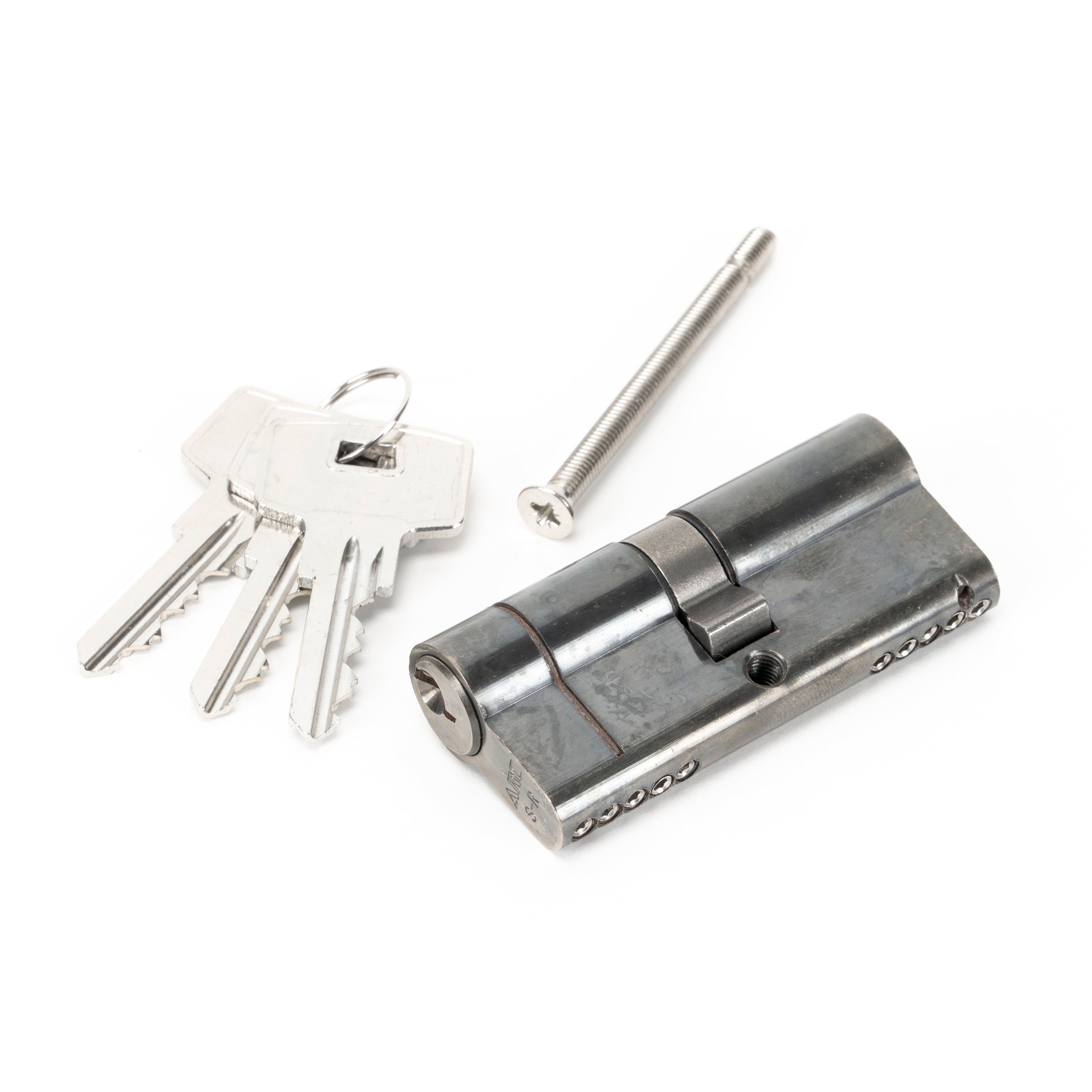 Pewter 35/35 5pin Euro Cylinder KA | From The Anvil-Euro Cylinders-Yester Home