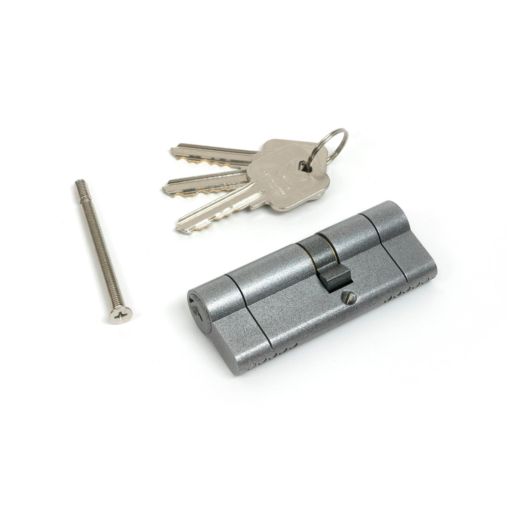 Pewter 35/45 5pin Euro Cylinder | From The Anvil - Euro Cylinders - From The Anvil - Yester Home