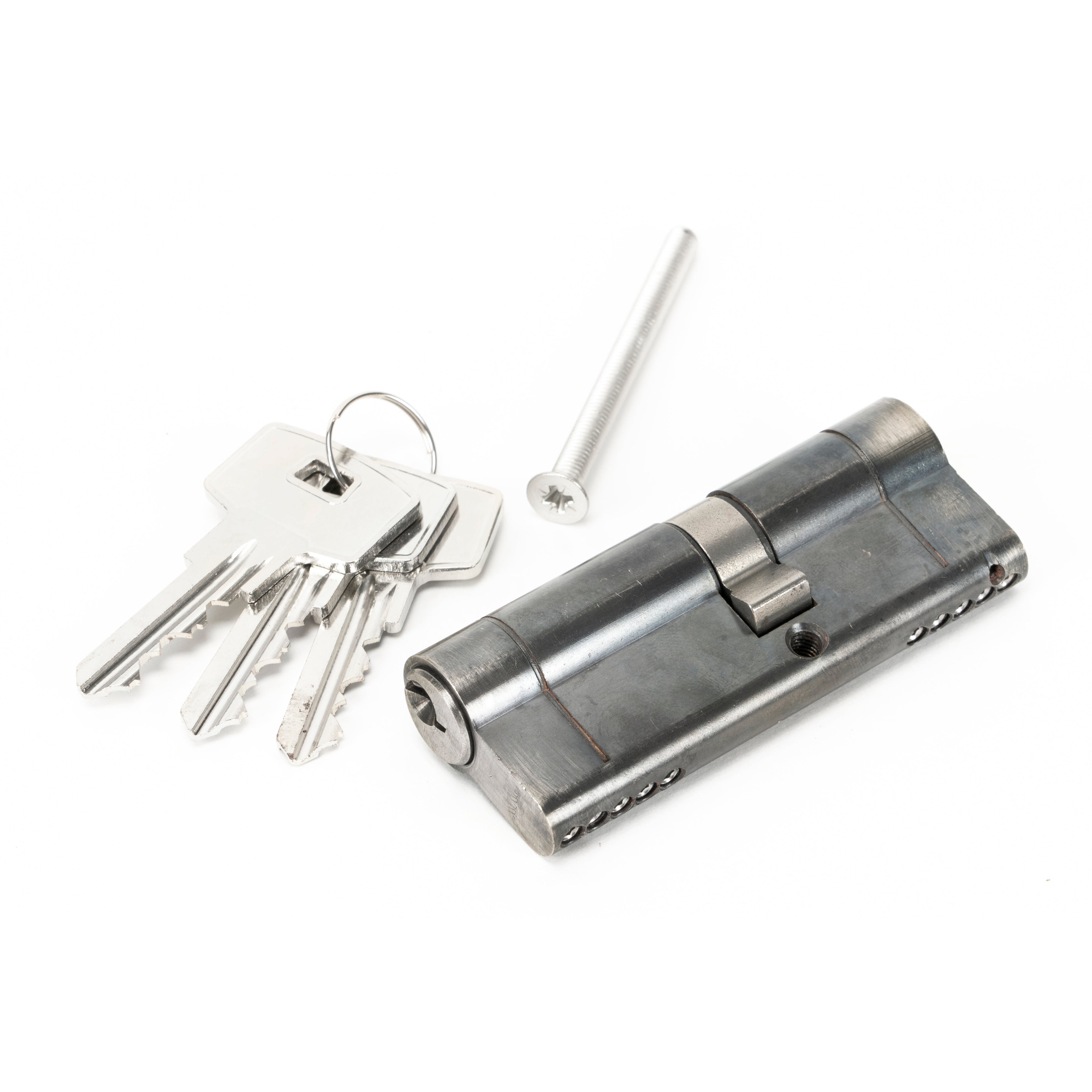 Pewter 35/45 5pin Euro Cylinder KA | From The Anvil-Euro Cylinders-Yester Home