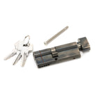 Pewter 35/45T 5pin Euro Cylinder/Thumbturn | From The Anvil-Euro Cylinders-Yester Home
