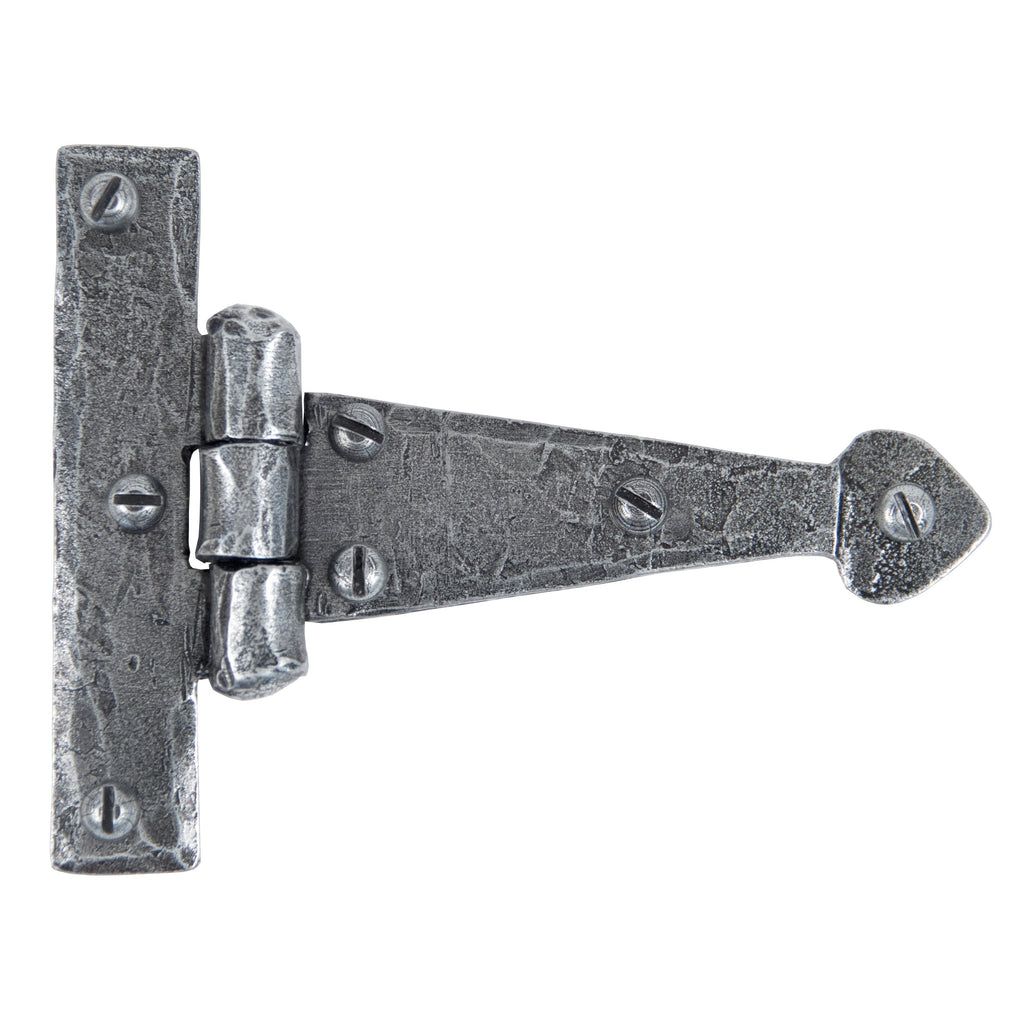Pewter 4" Arrow Head T Hinge (pair) | From The Anvil-T Hinges-Yester Home