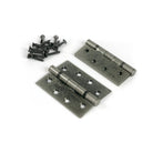 Pewter 4" Ball Bearing Butt Hinge (Pair) ss | From The Anvil - Butt Hinges - From The Anvil - Yester Home