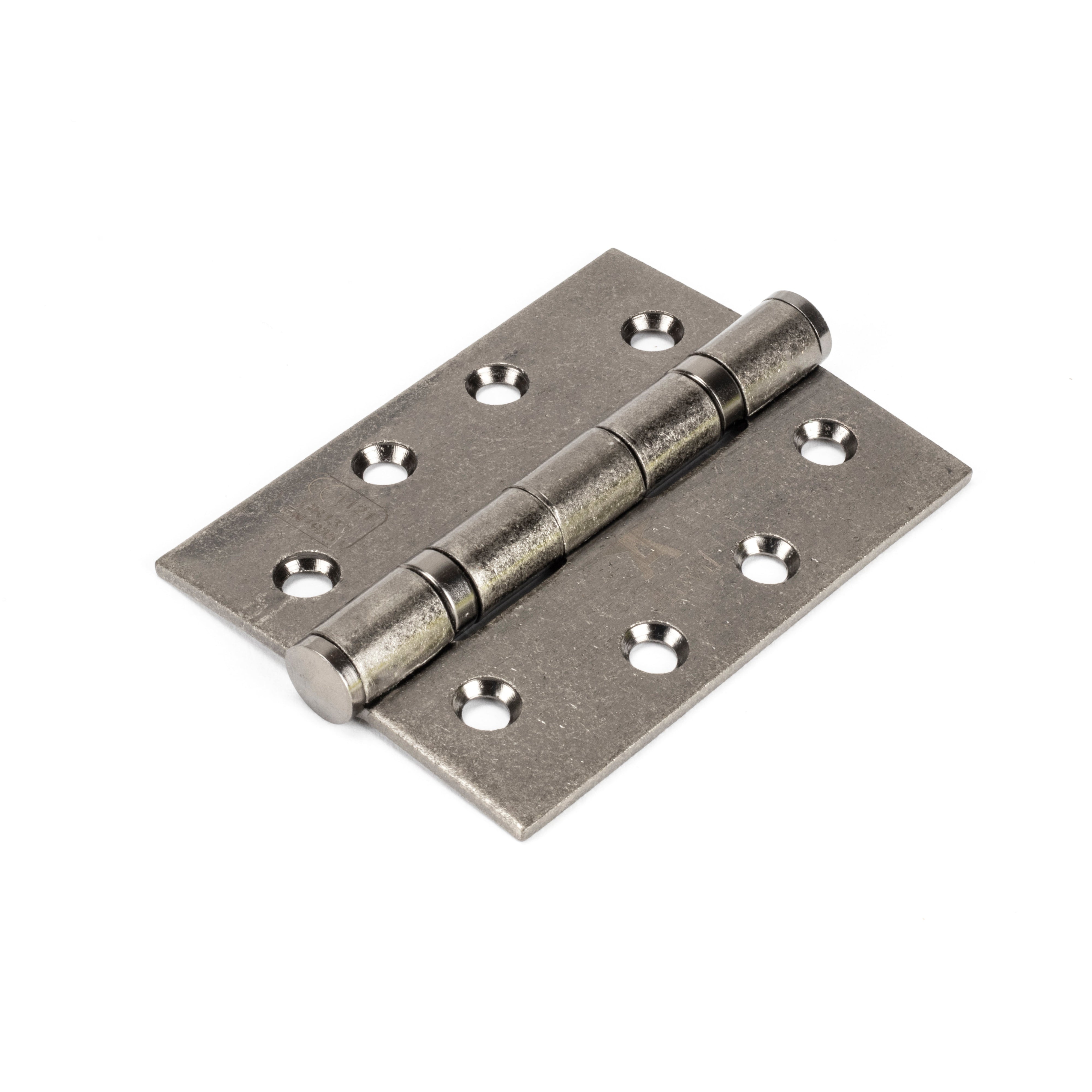 Pewter 4" Ball Bearing Butt Hinge (Pair) ss | From The Anvil-Butt Hinges-Yester Home