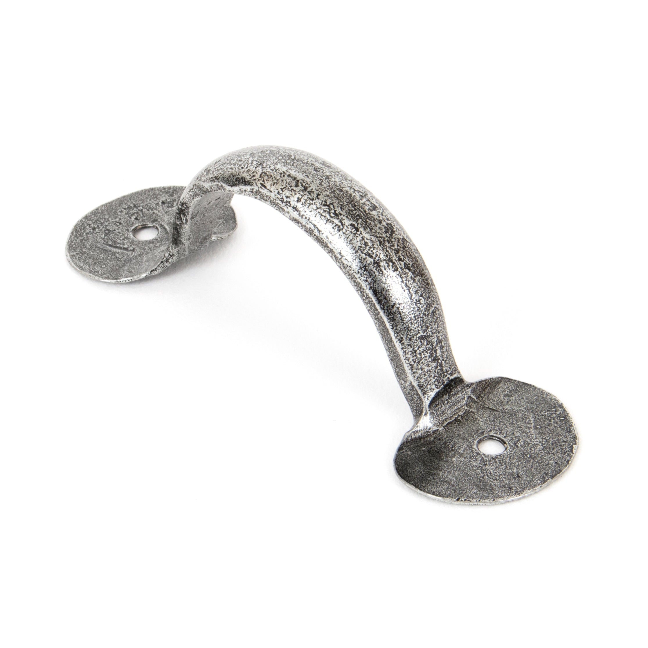Pewter 4" Bean D Handle | From The Anvil-D Handles-Yester Home