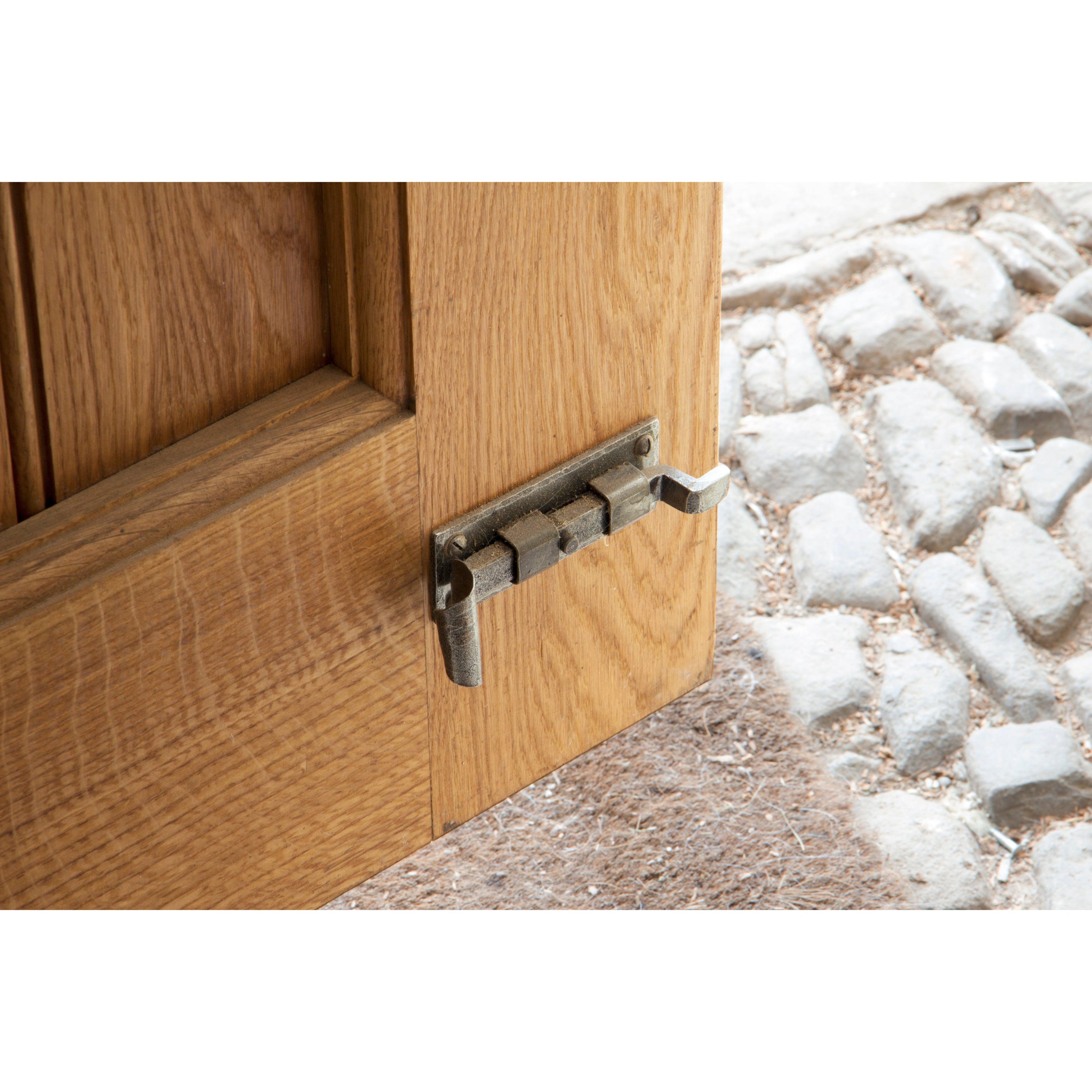Pewter 4" Cranked Door Bolt | From The Anvil-Bolts-Yester Home