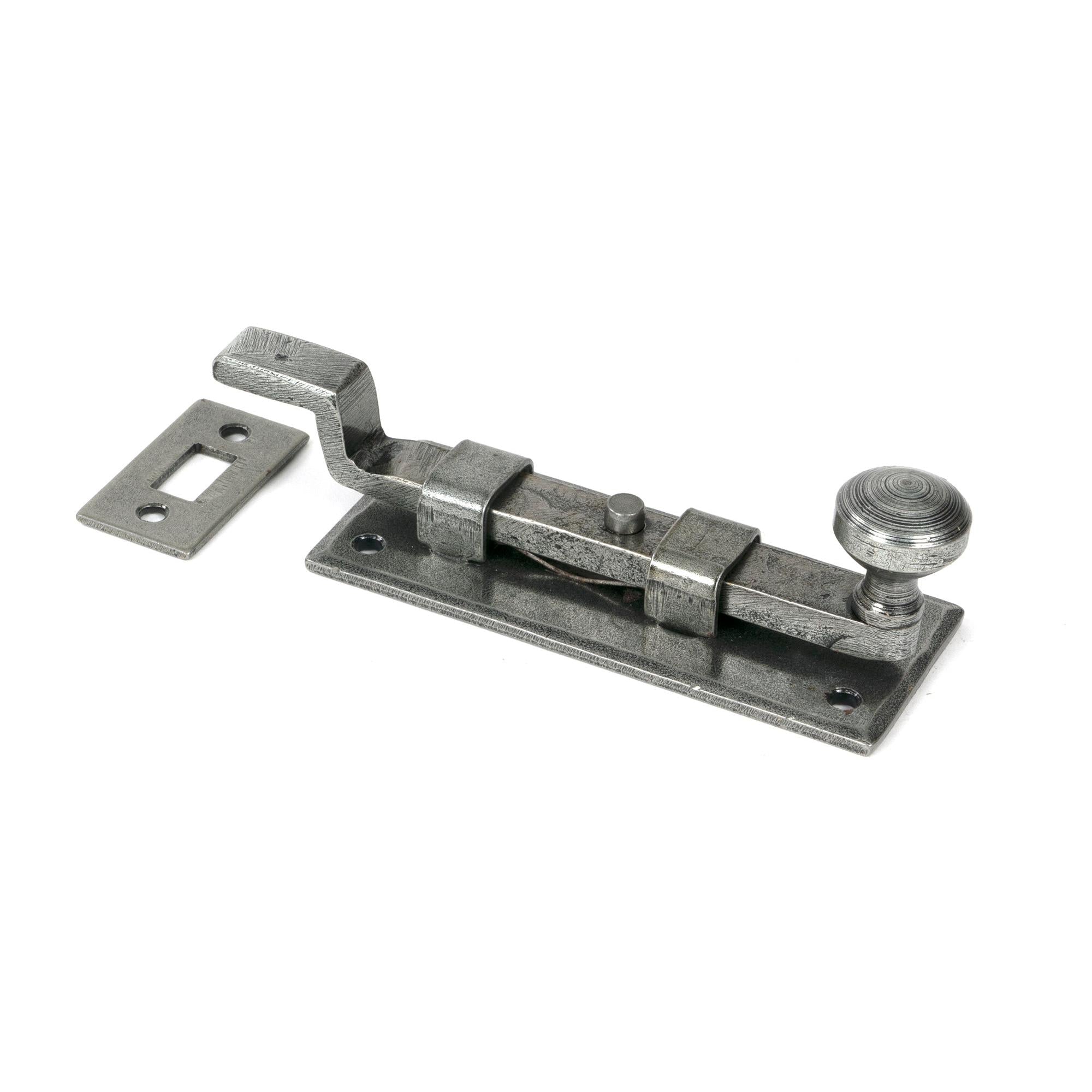 Pewter 4" Cranked Knob Bolt | From The Anvil - Bolts - From The Anvil - Yester Home