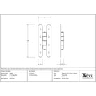 Pewter 4" H Hinge (pair) | From The Anvil - H & HL Hinges - From The Anvil - Yester Home