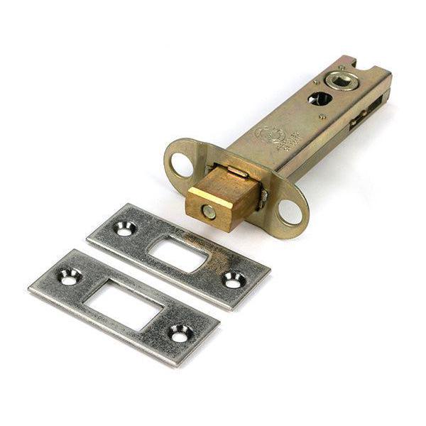 Pewter 4" Heavy Duty Tubular Deadbolt - Deadlocks & Deadbolts - From The Anvil - Yester Home