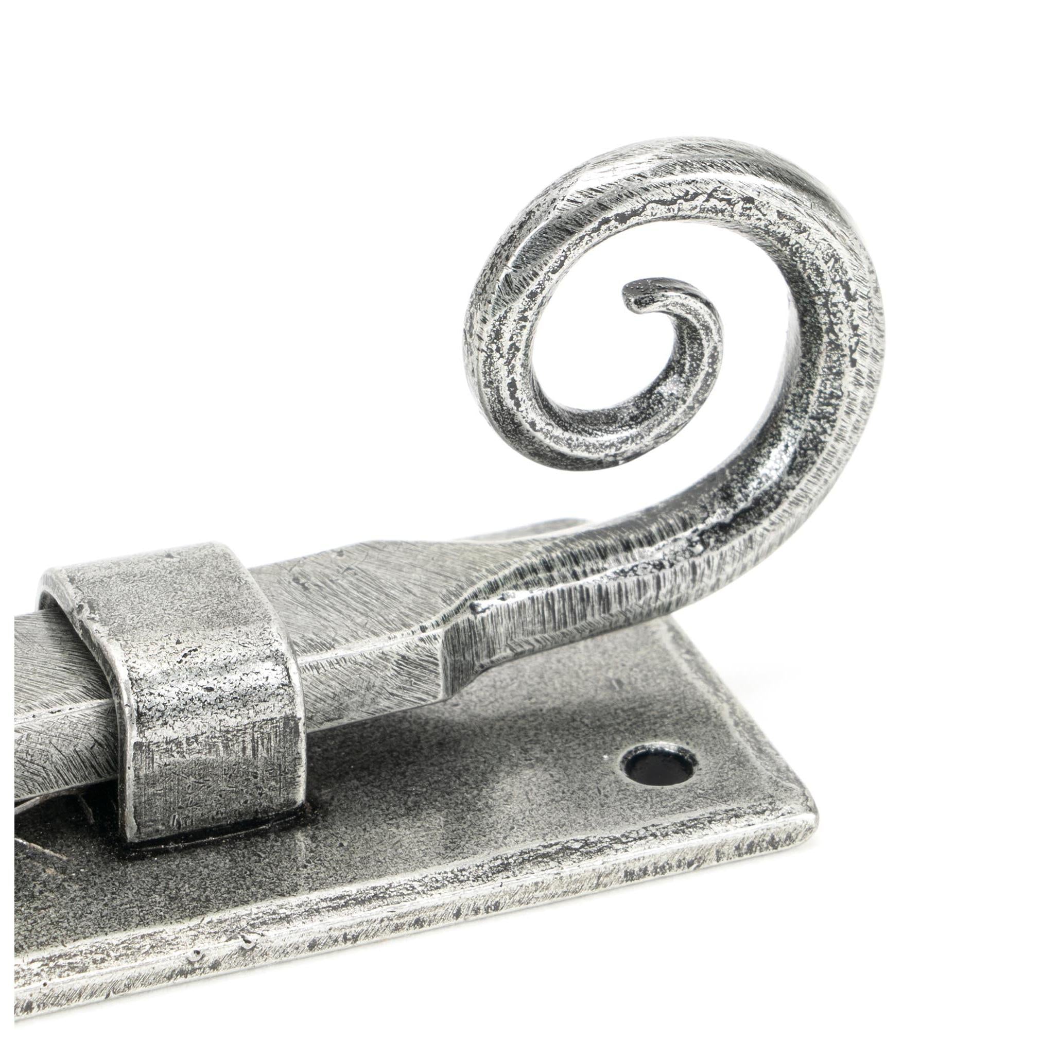 Pewter 4" Monkeytail Universal Bolt | From The Anvil - Bolts - From The Anvil - Yester Home