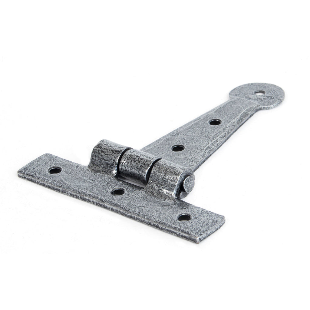 Pewter 4" Penny End T Hinge (pair) | From The Anvil-T Hinges-Yester Home