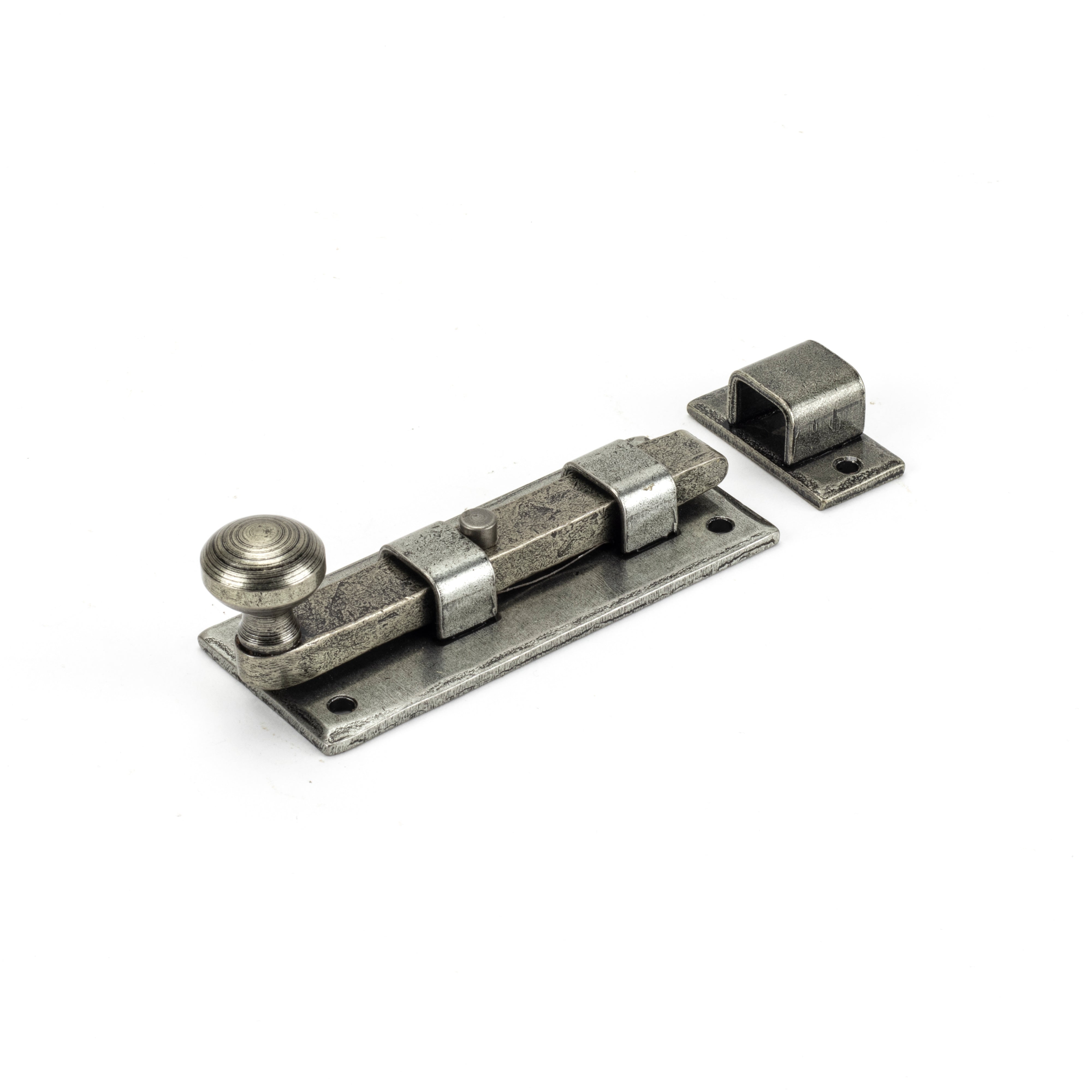 Pewter 4" Straight Knob Bolt | From The Anvil-Bolts-Yester Home