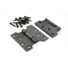 Pewter 4" x 2" x 4" Parliament Hinge (pair) ss | From The Anvil - Parliament Hinges - From The Anvil - Yester Home