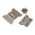 Pewter 4" x 3" x 5" Parliament Hinge (pair) ss | From The Anvil - Parliament Hinges - From The Anvil - Yester Home
