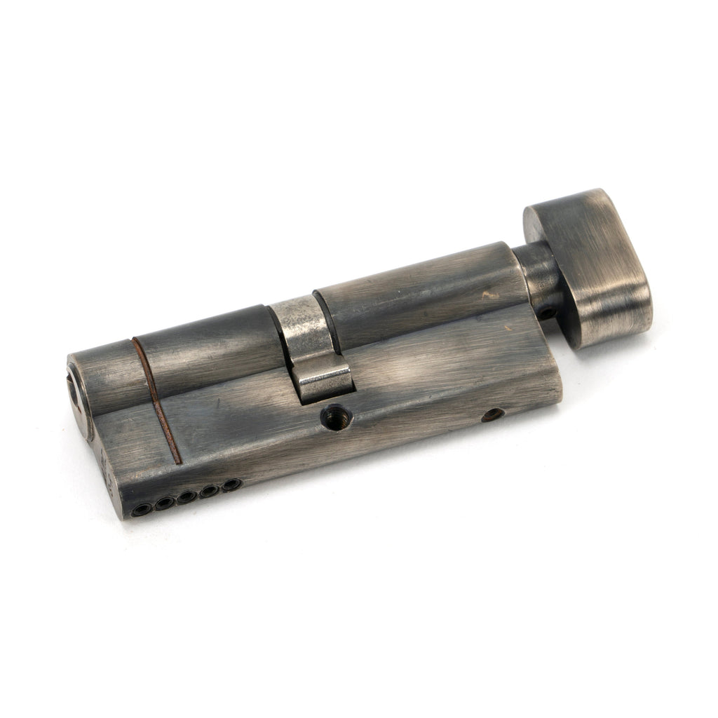 Pewter 40/40 5pin Euro Cylinder/Thumbturn | From The Anvil-Euro Cylinders-Yester Home