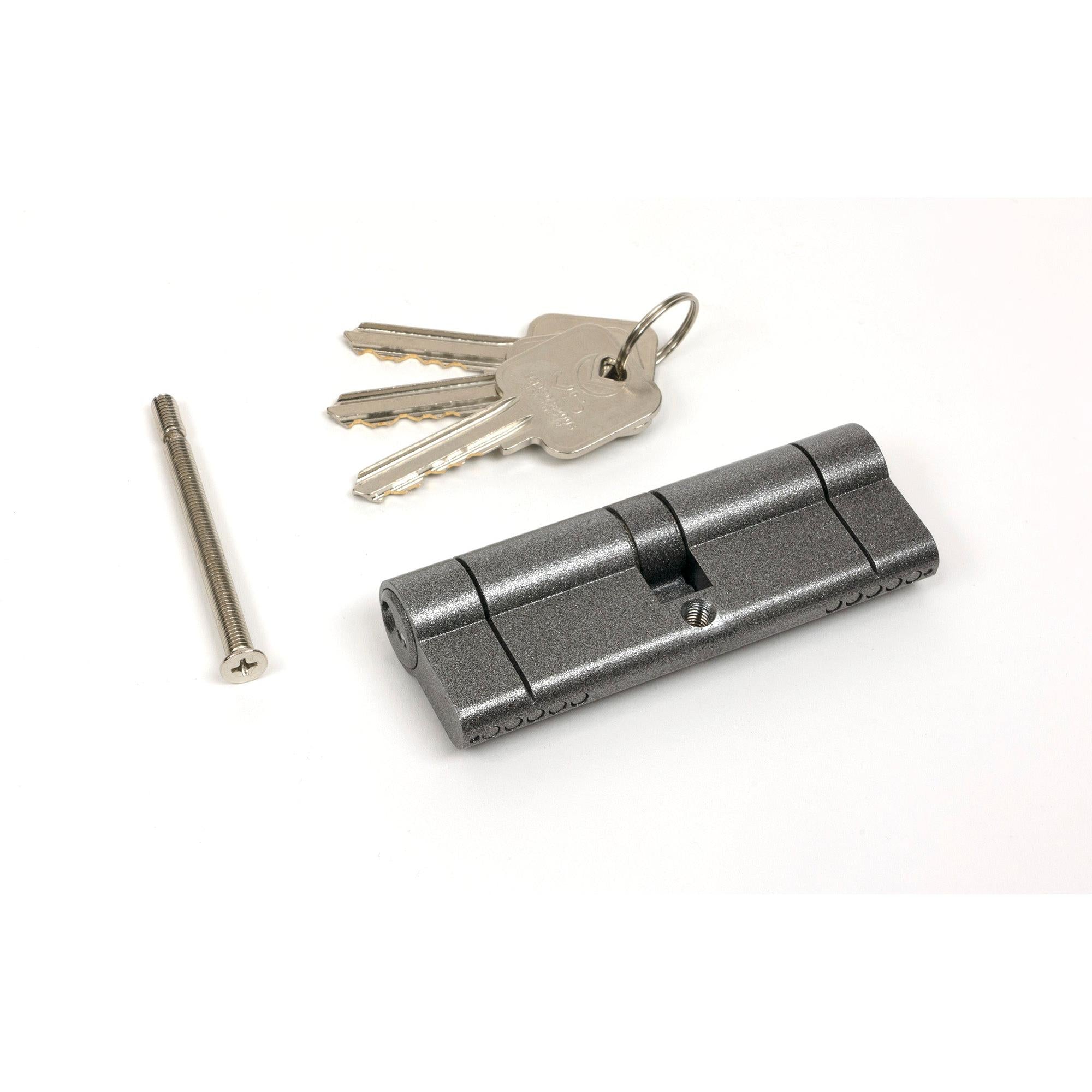 Pewter 45/45 5pin Euro Cylinder | From The Anvil - Euro Cylinders - From The Anvil - Yester Home