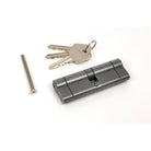Pewter 45/45 5pin Euro Cylinder KA | From The Anvil - Euro Cylinders - From The Anvil - Yester Home