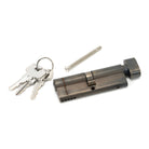 Pewter 45/45 5pin Euro Cylinder/Thumbturn | From The Anvil-Euro Cylinders-Yester Home