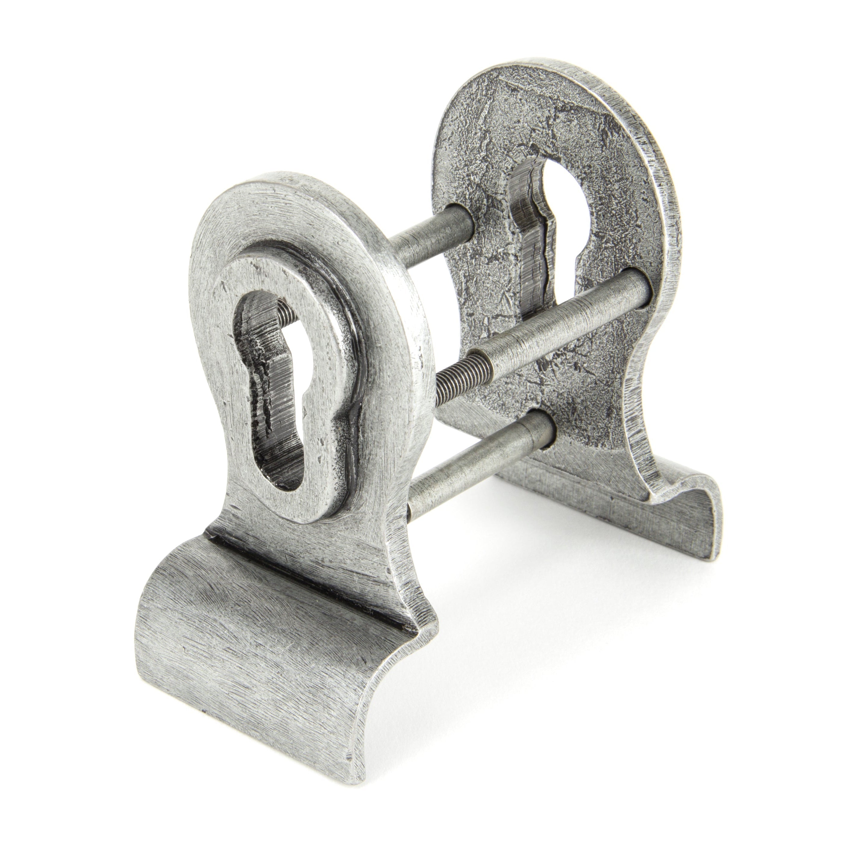Pewter 50mm Euro Door Pull (Back to Back fixings) | From The Anvil-Euro Pulls-Yester Home