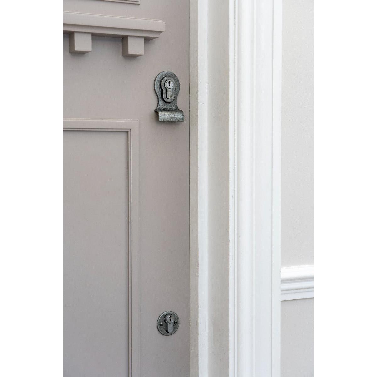 Pewter 50mm Euro Door Pull (Back to Back fixings) | From The Anvil-Euro Pulls-Yester Home