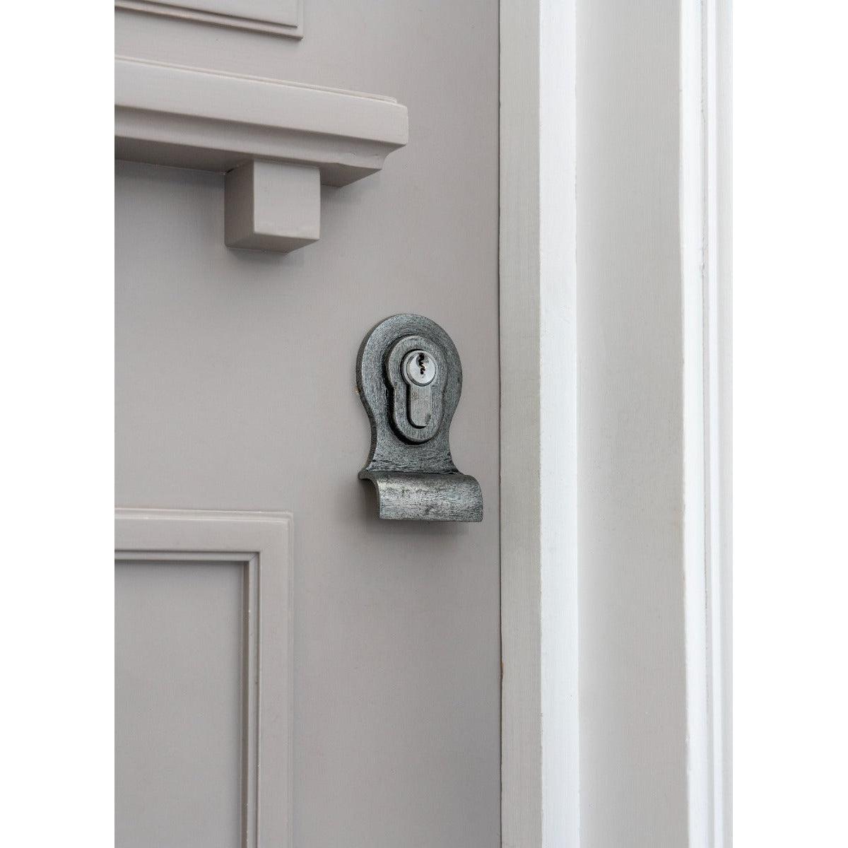 Pewter 50mm Euro Door Pull (Back to Back fixings) | From The Anvil-Euro Pulls-Yester Home