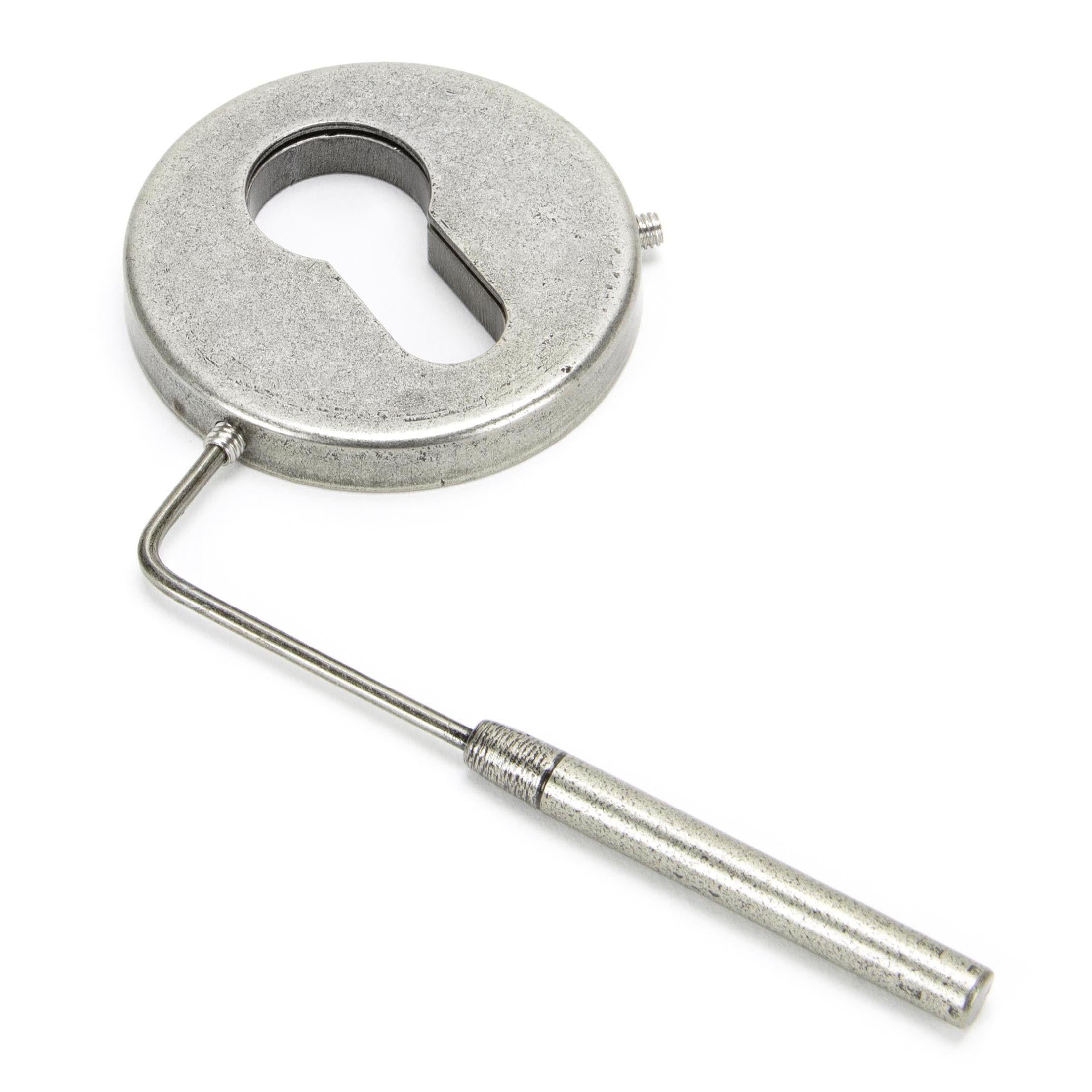 Pewter 52mm Regency Concealed Escutcheon | From The Anvil - Euro Escutcheons - From The Anvil - Yester Home