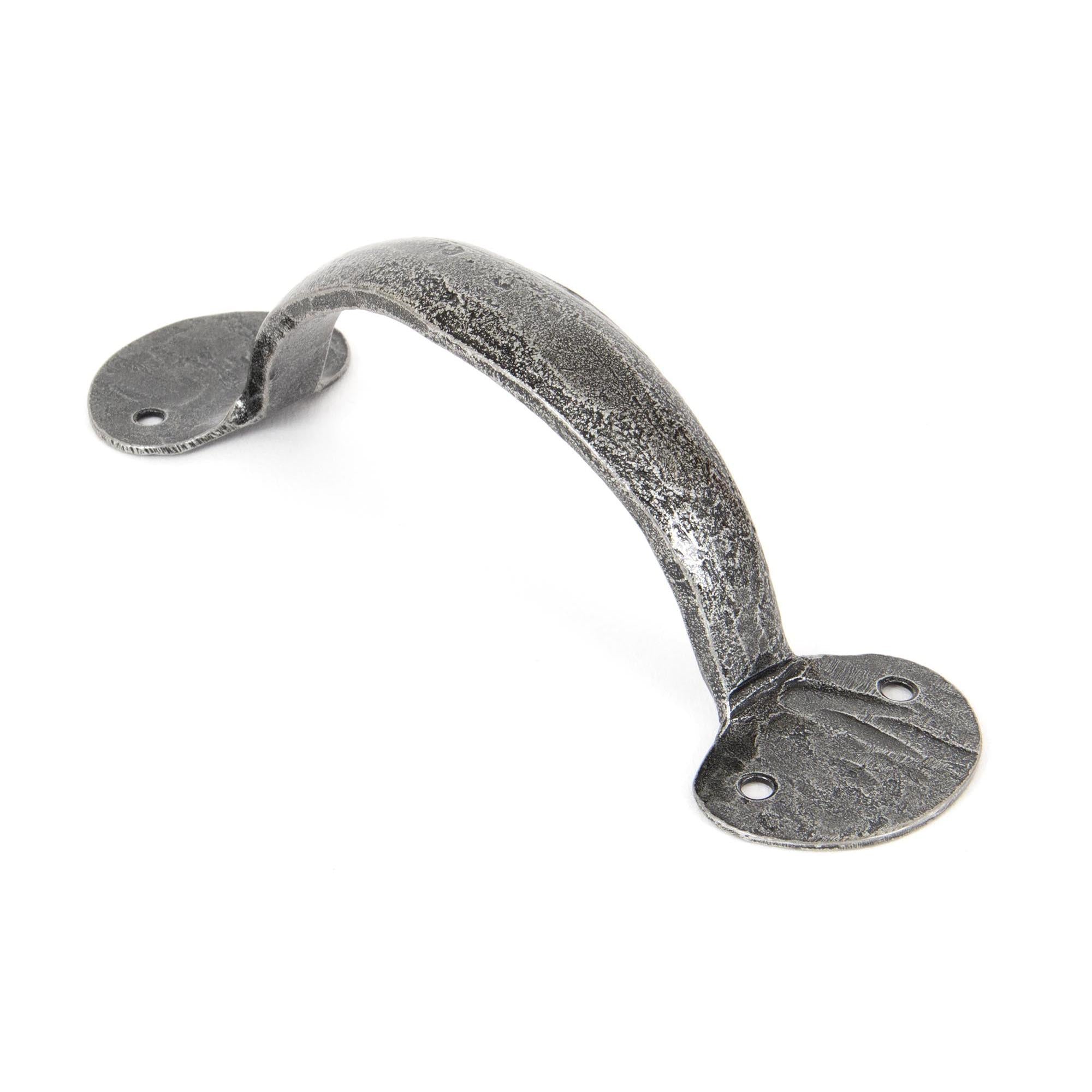 Pewter 6" Bean D Handle | From The Anvil - D Handles - From The Anvil - Yester Home